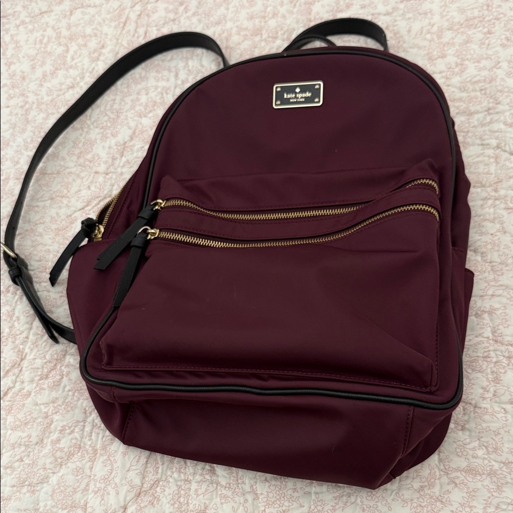 Kate Spade Deep Red Backpack